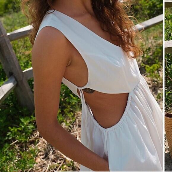Free People Fabiana White Cutout Midi Maxi Dress - Picture 3 of 9